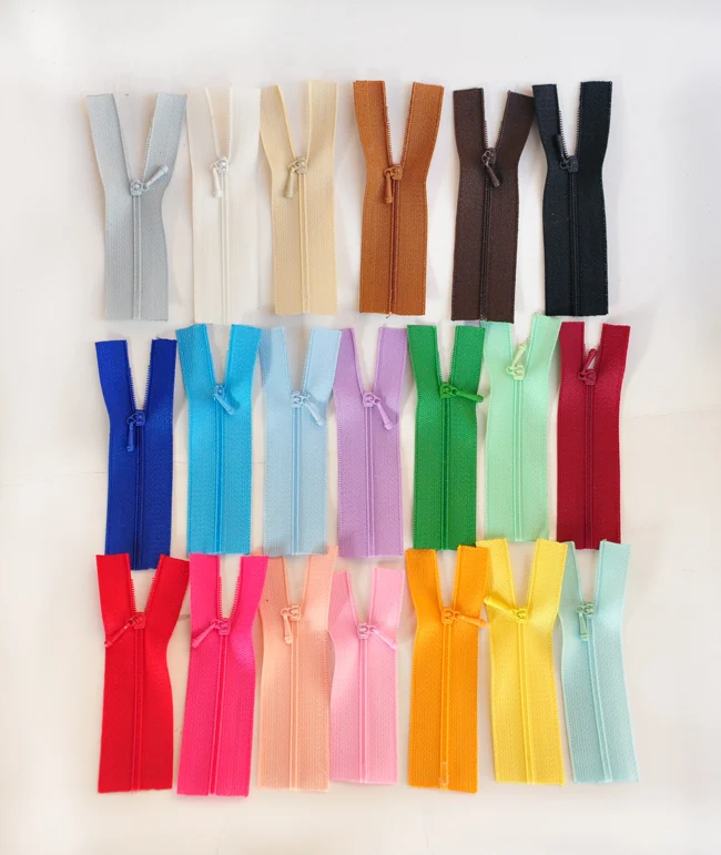 

20COLORS Resin Nylon Close-End 0# Length 7cm Mini Zipper for DIY DOLL Baby Child Clothing Garment Applique Accessory