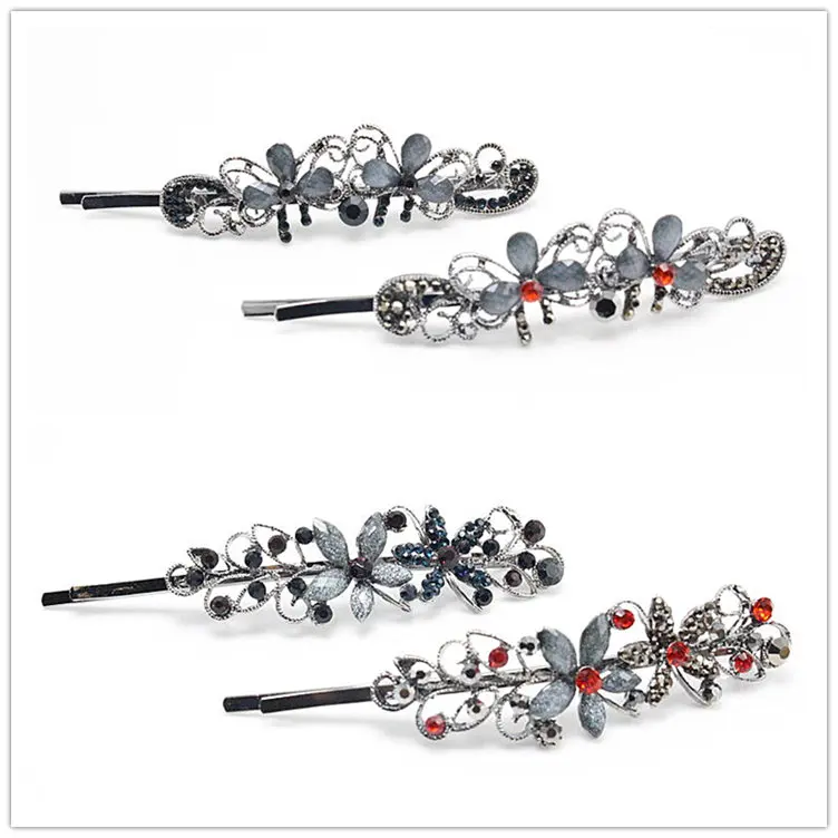 1pc Fashion Rhinestone Hairpins Wedding Barrette Brides Elegant Hair