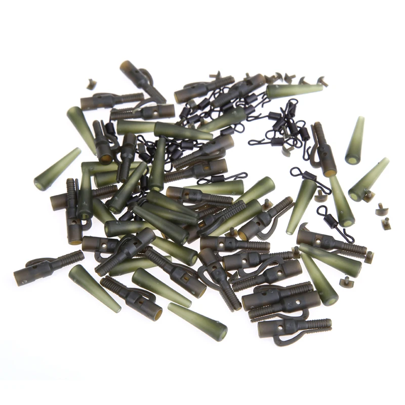 Carp Fishing Coarse Fishing Tackle Rigs 30pcs Safety Lead Clips+30pcs
