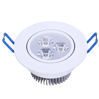 

10pcs/lot 9W Dimmable Led Downlight Warm White Cool White 3X3W Ceiling Lamp Recessed LED Spotlight 110V 220V