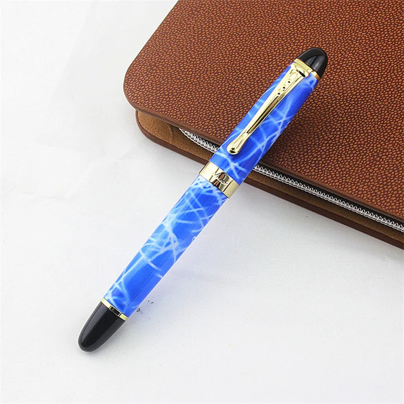 Роскошные JINHAO 450 костюм Металл 1,0/0,5 мм перьевая ручка Классический с школьные канцелярские принадлежности мягкое написание бренд чернил