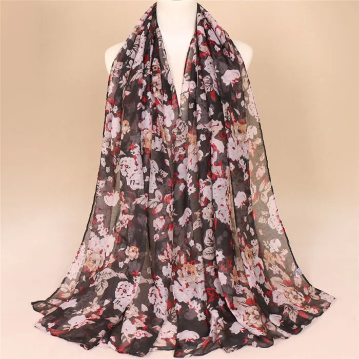 Принт сезон весна-лето модели с цветочным рисунком для женщин модный шарф, шаль 10 штук из распродажа заколок для девочек; - Цвет: color 5