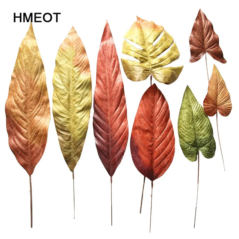 

retro autumn leaves artificial leaves simulation flowers Christmas home decoration wedding flowers scrapbooking fake plants