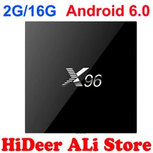 2GB 16GB Android 6 0 X96 Amlogic S905X Quad core Smart TV Box Wifi Kodi Full