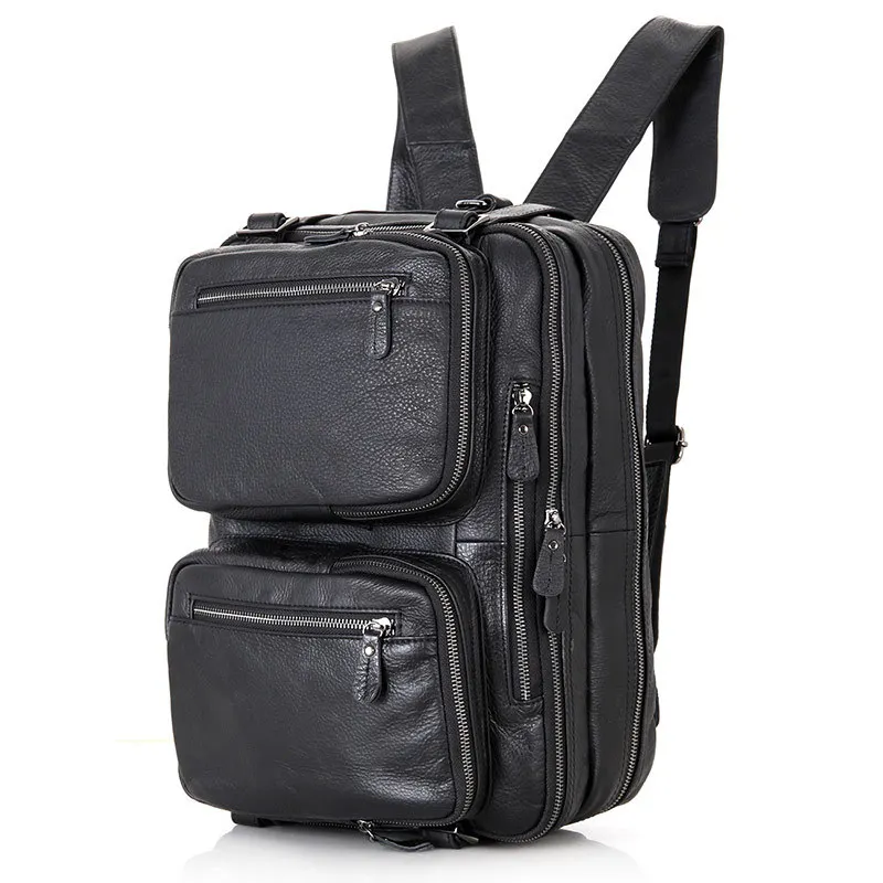 Мужской деловой портфель из мягкой натуральной кожи, сумка для ноутбука, многофункциональная сумка через плечо из воловьей кожи, мужская деловая сумка-тоут