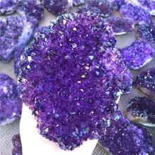 500-1000 г натуральные кристаллы аметиста кварц кластера точка фиолетовый кристалл Druse Vug образцы минералов рейки заживление