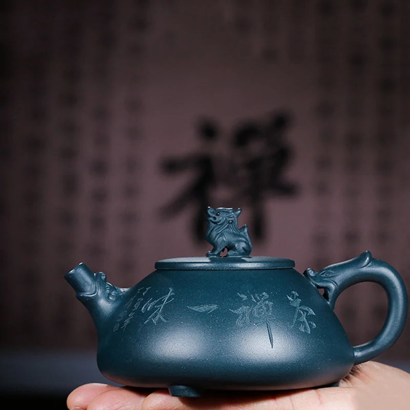310 мл Yixing Shipiao горшок сырье руды Azure Mud Zi Sha 9 отверстий фиолетовые глиняные горшки