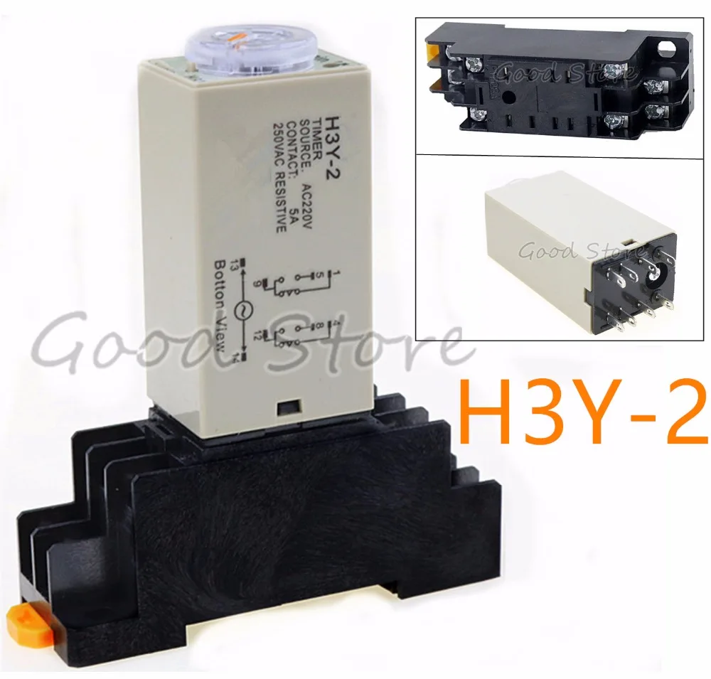 0 30Min H3Y 2 Power On Time Delay Relay Solid State Timer DPDT 8Pins
