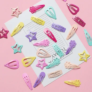 

6Pcs/Lot Girls Hair Children Pin Princess Hairpin Set 10 Hair Hair Chosen Cute Rainbow Clips Accessories Style Color