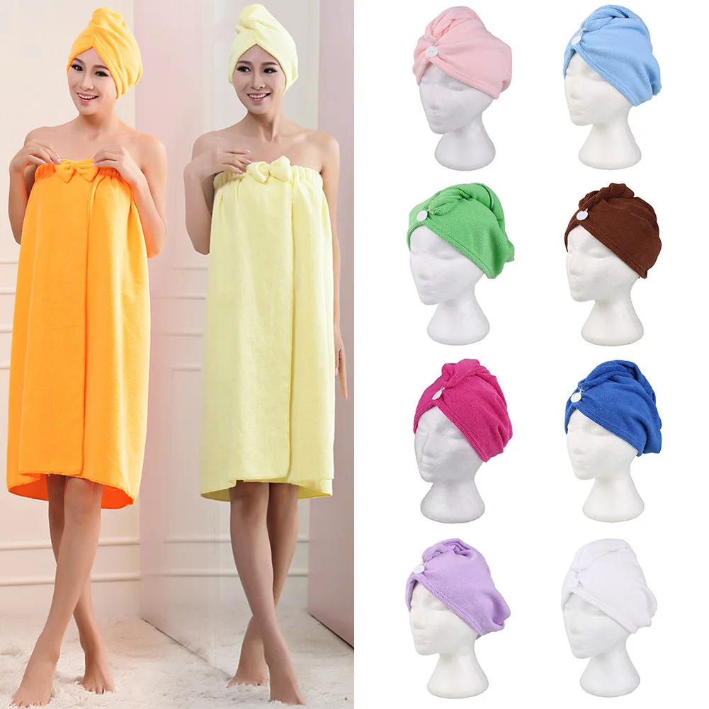 

Quick Dry Microfiber Towel Hair Magic Soft Bathing Spa Turban Wrap Hat Cap Fashion House Supplies Drop shipping