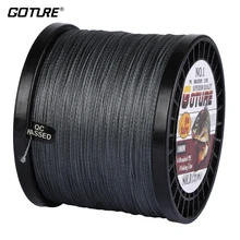 Goture 1000 м PE плетеная рыболовная леска из ПЭ плетеная леска линия 4 подставки линия 16 20 23 27 31 37 40 42 45 47 50 65 80LB