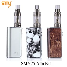 Electronic Cigarette Mini Box Mod Kit Electronic Hookah Pen SMY 75 for SMOK Atta Tank E-cigarette Vaporizer Vape Mod X1021