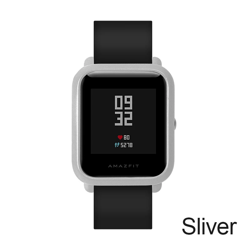 Чехол SIKAI для Xiaomi Amazfit Bip BIT PACE Lite, чехол для молодежных часов, защитная оболочка для Xiaomi Amazfit Smart Watch Pace - Цвет: Серебристый