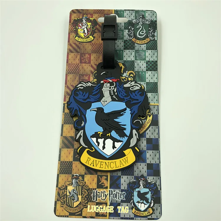 Harri Potter Platform 9 3/4 Хогвартс Гриффиндор Слизерин Ravenclaw Hufflepuff багаж идентификатор метки адрес держатель багажные ярлыки - Цвет: Ravenclaw