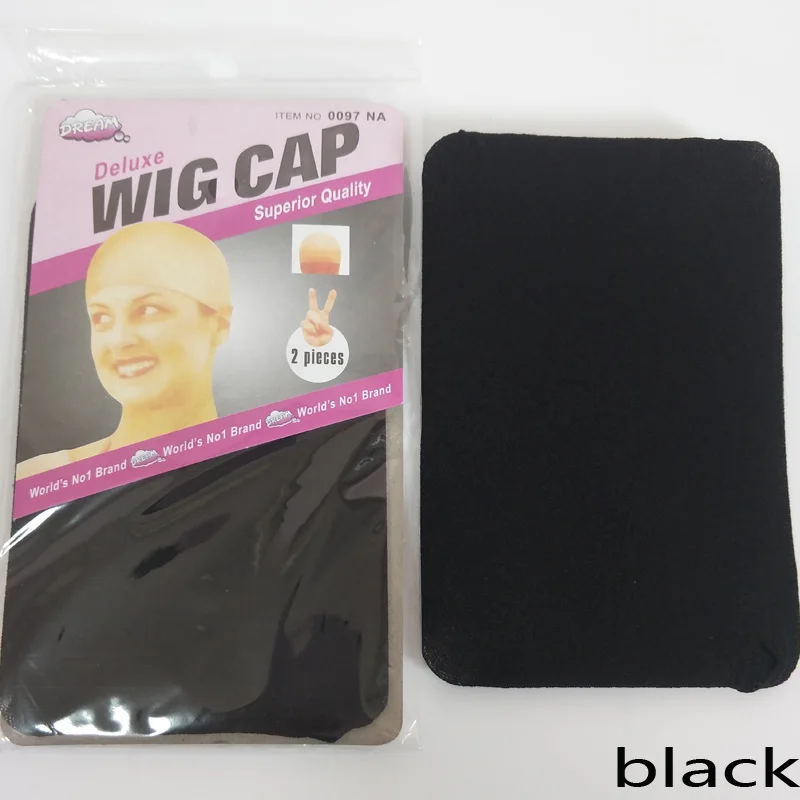 2PCS Deluxe Wig Cap Mesh Wig Cap Hair Nets Wig Liner Hairnet Snood Glueless Dome Wig Cap Stretchable Elastic Hair Net 5 colors