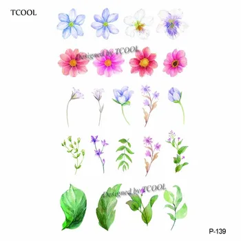 

HXMAN Flower Waterproof Temporary Tattoo Sticker Fashion Women Men Arm Fake Body Art 9.8X6cm Kids Adult Hand Tattoos Paper P-139