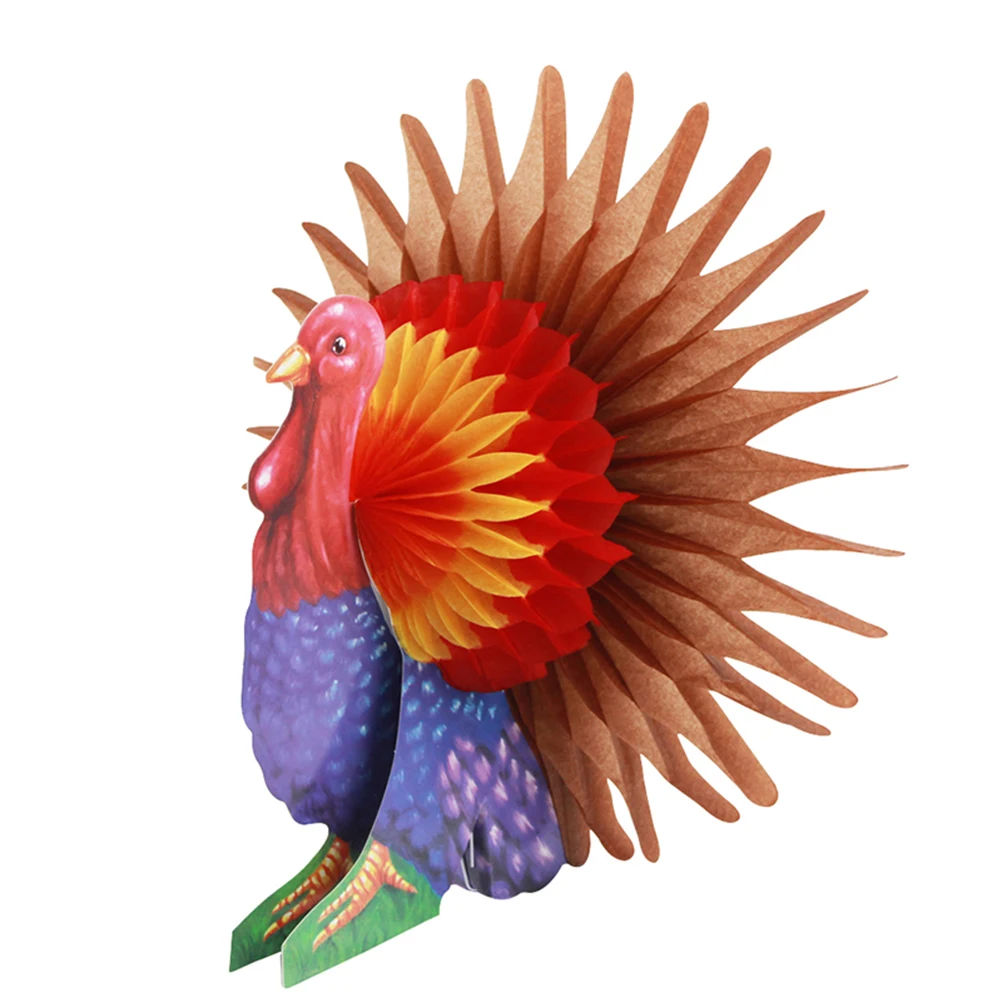 Colorful Stylish Creative Funny Turkey Decorations Thanksgiving Party ...