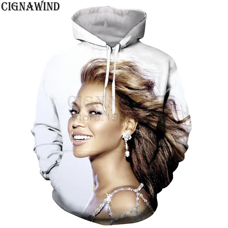 

Fashion hip hop Pop queen Beyonce hoodie men/women 3D printed hoodies sweatshirts Long sleeves Harajuku style streetwear tops