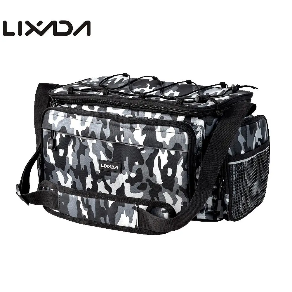

Lixada Outdoor Fishing Bag Oxford Multi-purpose Shoulder Bag Case Fishing Tackle Storage Bag