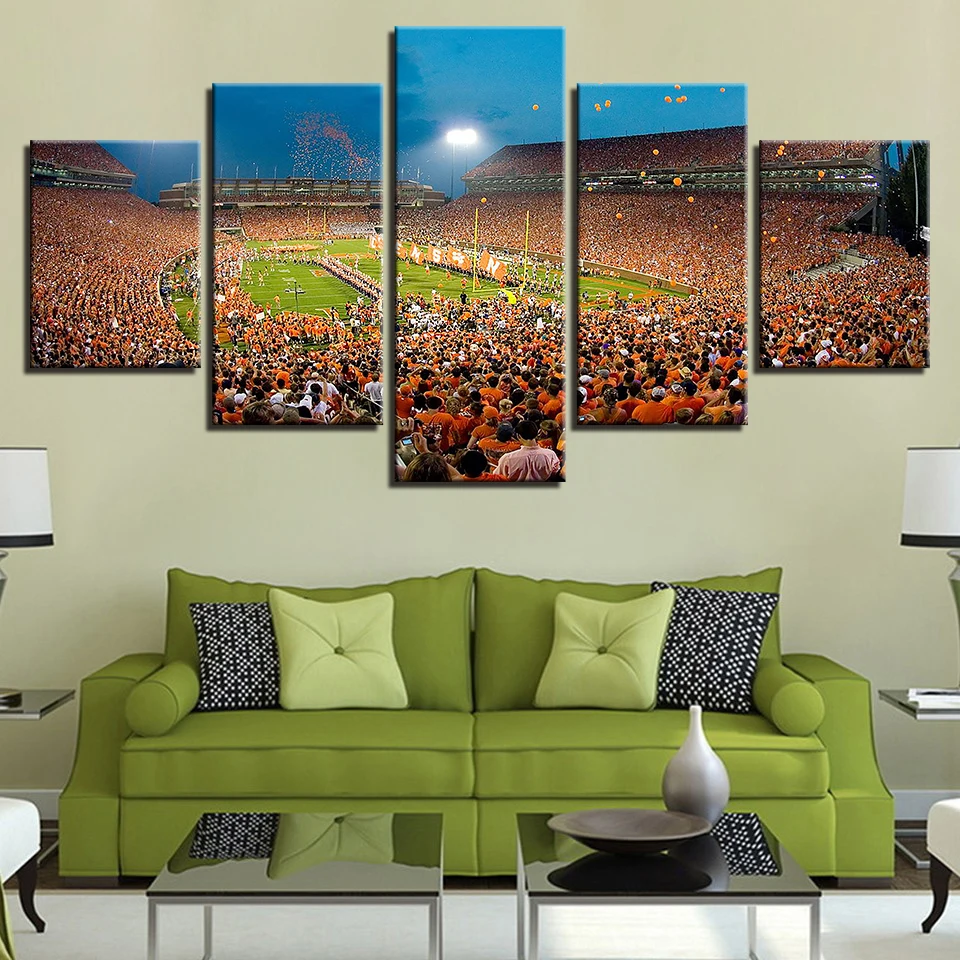 Canvas Wall Art Pictures Home Decor For Living Room 5 Pieces Football