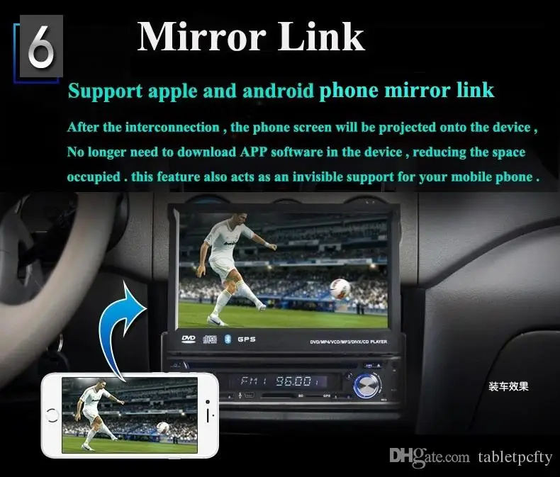 Discount universal 1 Din 7" Car DVD GPS player with audio Radio stereo,USB/SD,BT,free map,rear view camera,Manually retractable screen 7 Discount universal 1 Din 7" Car DVD GPS player with audio Radio stereo,USB/SD,BT,free map,rear view camera,Manually retractable screen 7