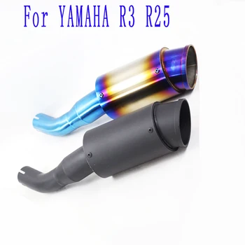 

R3 Motorcycle Exhaust Muffler Pipe Link Pipe Connecting Middle Tube Escape Moto FOR YAMAHA YZF-R3 R3 R25 YA001