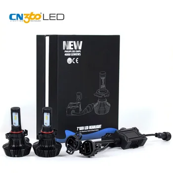 

CN360 2PCS 5202 H16 Led Car Headlight Bulb 6500K 12V With ZES Chip Adjustable Beam Angle Conversion Lamp Kit Easy To Install