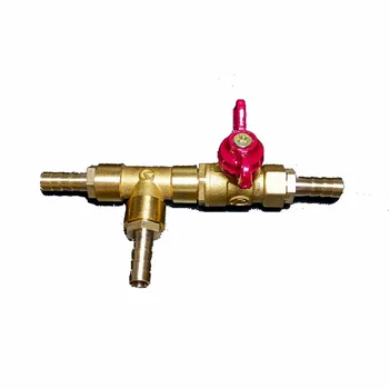

Brass T Type 3-Way Shut off Ball Valve Fitting Hose Barb For Water Fuel Circuit Conversion Control Pipe Fittings Quick Connector