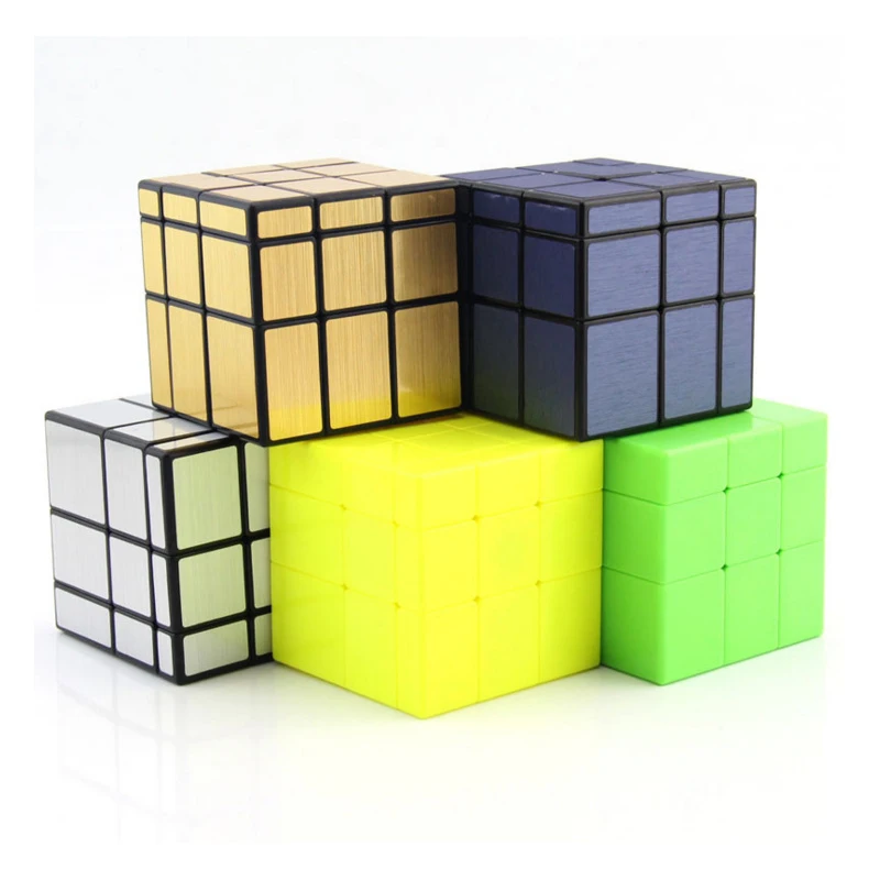 

New Arrival QiYi Mirror Cube Cast Coated Magic cube Professional Speed Twist Puzzle Neo Cube Education Toys For Children Gifts