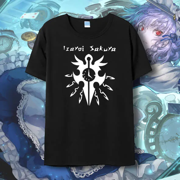 07 TouHou Project Izayoi Sakuya, футболка с коротким рукавом, Kirisame Marisa Cirno, футболки, футболки для косплея, аниме, топы, футболки - Цвет: 07