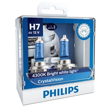 2X Philips H7 12 В 55 Вт PX26d 4300K яркий белый светильник с кристаллами, галогенный головной светильник, автомобильные лампы с 2x T10 лампами 12792CVSM