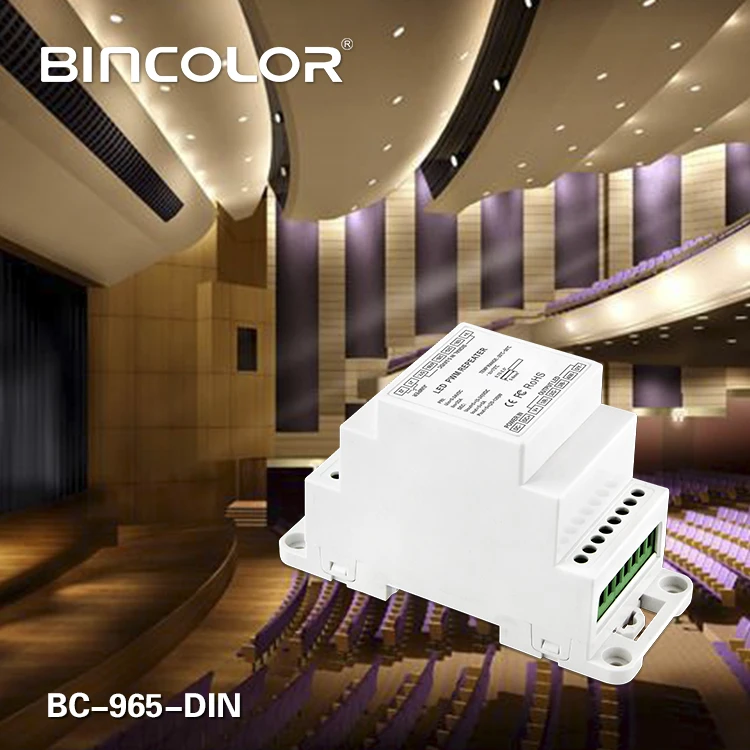 DIN Rail DC5V 12 V 24 V вход Светодиодный источник питания светодиодный Усилитель 3CH/4CH/5CH выходной сигнал усилитель Мощность ретранслятор BC-964-DIN