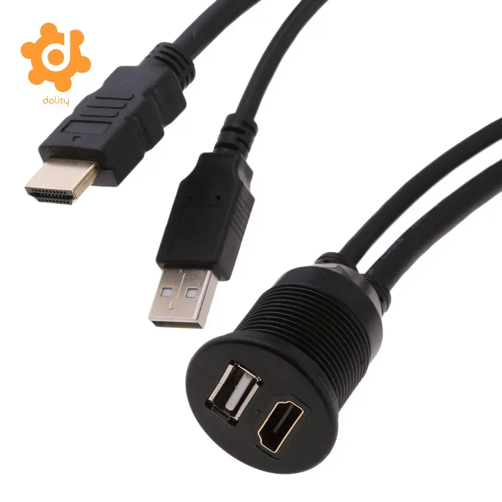 1 м (3 фута) USB 3 0 и HDMI папа к Женский Расширение приборной панели кабель для