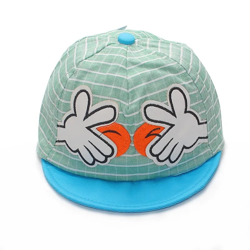 New Baby Boys Caps Cotton Boy Cap Plaid Baseball Boys Sun Hat Spring Summer Baby Hats Fashion Scissors Hand Baby Accessories (1)