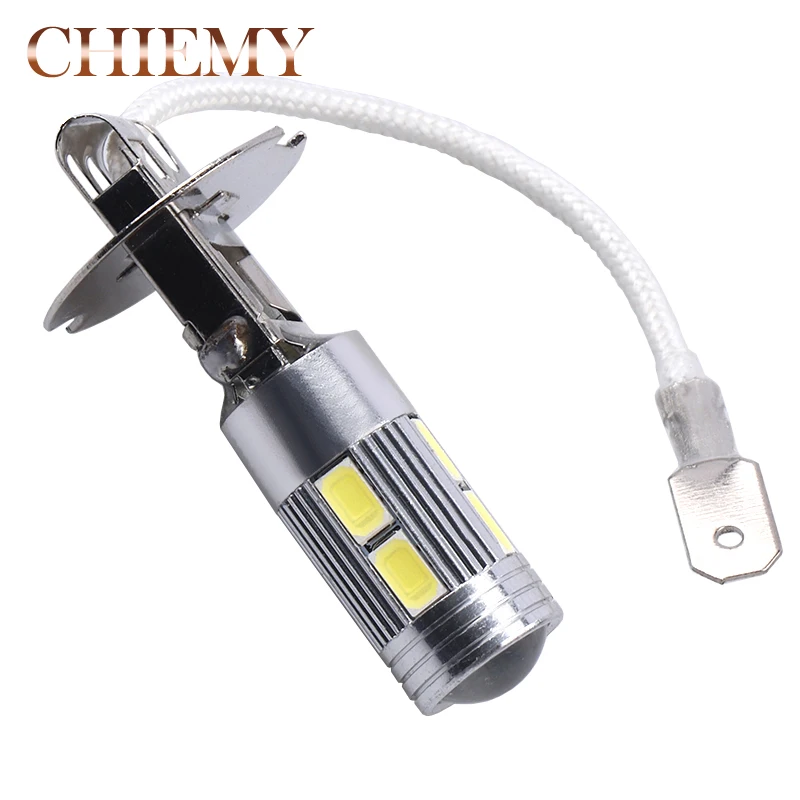 

2pcs H3 Led Bulb Car Fog Lights headlight Lamp 5630 SMD Daytime Running Lamp Auto Leds bulbs Car Light 12V 6000K White