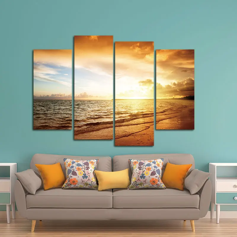 3Pcs/Set Modern Flower Wall Painting Abstract Red Poppies Print on Canvas Art modular picture Home decor | Дом и сад