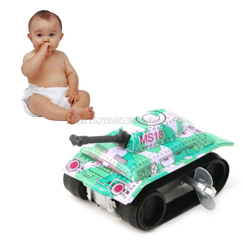 

Kids Children Vintage Tin Toys Friction Tank Modern Clockwork Toy Gift #HC6U# Drop shipping