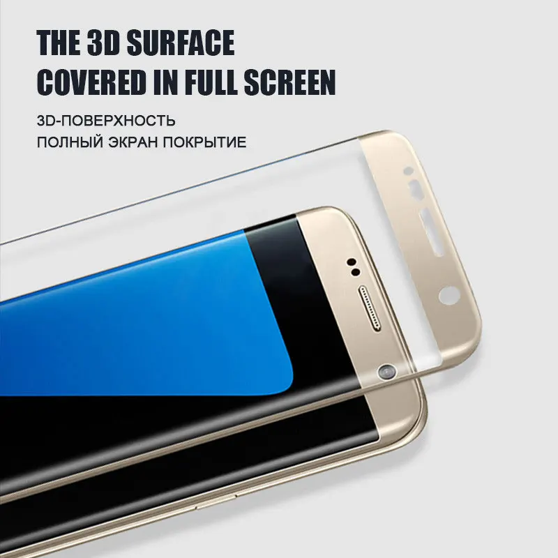 3D изогнутый протектор экрана для samsung Galaxy S7 Edge закаленное стекло для Galaxy S 7 7edge защитное стекло на Glaxy S7edge пленка