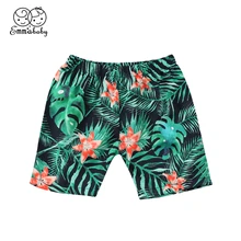 Emmababy детская модная детская одежда для маленьких мальчиков в полоску Лифс печати Шорты пляжная одежда Повседневное мальчиков летом плавать Шорты