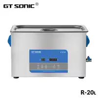 GTSONIC R20 Ultrasonic Cleaner 20L 400W with Digital Display Heating Degas Basket Ultrasonic Bath