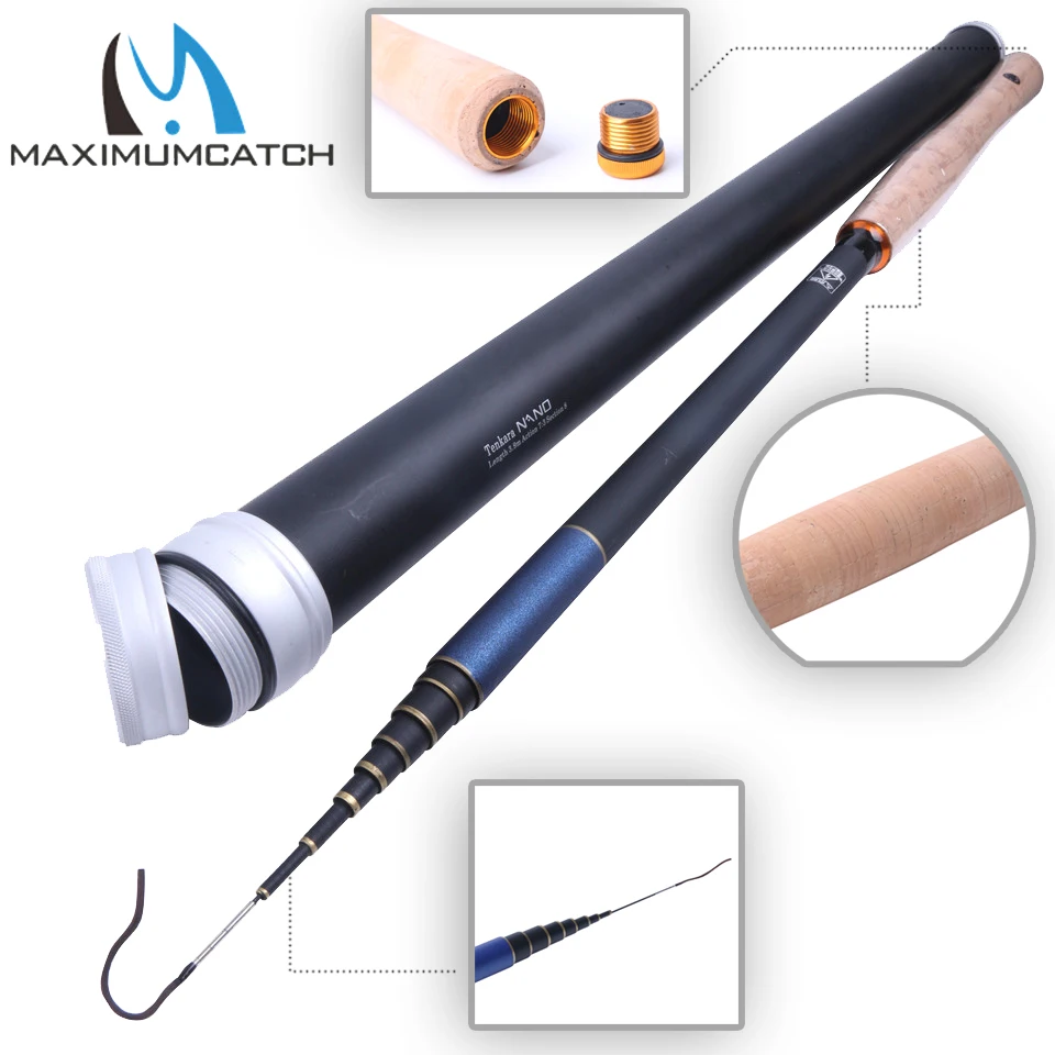 Maximumcatch Nano Japanese Carbon Fiber Fly Fishing Rod 11/12/13FT 73