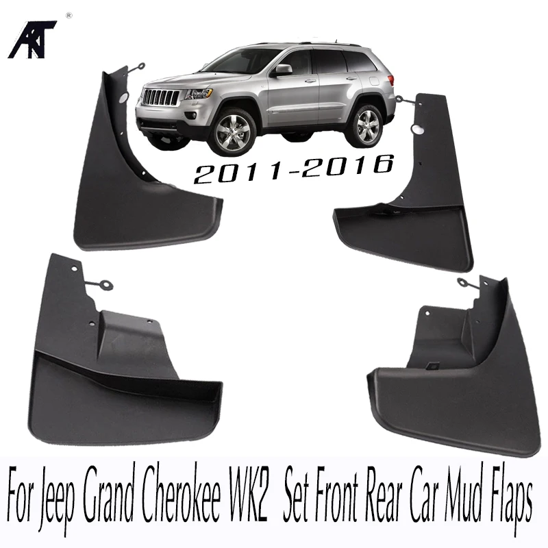 Mudflaps For Jeep Grand Cherokee WK2 2011-2016 Set Front Rear Car Mud Flaps Splash Guards Mud Flap Mudguards 2012 2013 2014 201 Mudflaps For Jeep Grand Cherokee WK2 2011-2016 Set Front Rear Car Mud Flaps Splash Guards Mud Flap Mudguards 2012 2013 2014 201