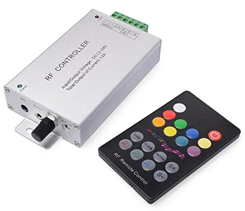 

18 Keys Sound Sensor RF Remote DC 12V-24V,12A Music Activated Controller RF Controller LED controller for SMD5050 3528