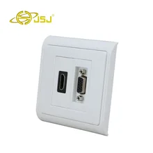 JSJ HDMI panel module VGA video line dark line wall plug N86-902 + 607 + 600 Free Shipping