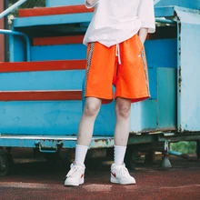 HFNF мужские повседневные шорты с полосками сбоку, шорты с отстрочкой летние хлопковые мужские повседневные шорты