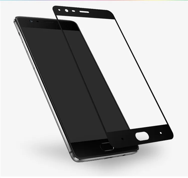 Закаленное стекло для Oneplus 3t 5 с полным покрытием цветная защита экрана