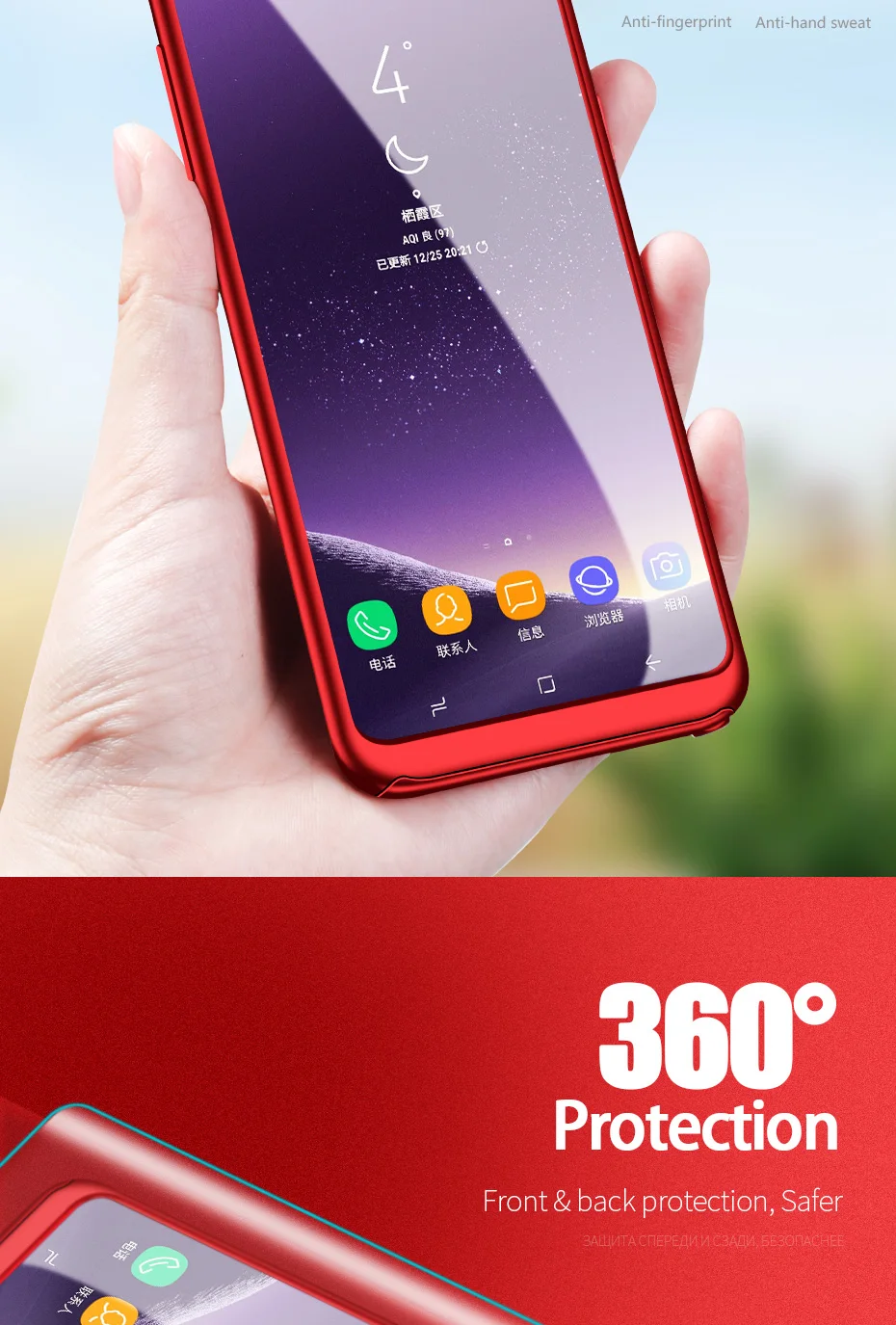 ZNP Luxury 360 Degree Shockproof Case For Samsung Galaxy S9 S8 Plus Full Cover Phone Case For Samsung Note 9 8 S7 Edge S9 Case -