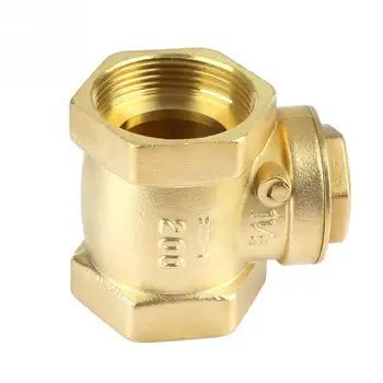 

DN40 Check Valve Non-Return Valve Female Thread Brass Non-return Swing Check Valve 232PSI Prevent Water Backflow