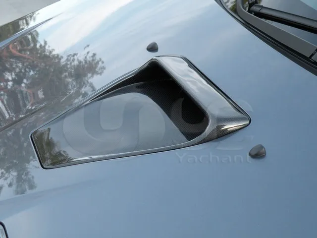 2008-2012 Mitsubishi Lancer Evolution EVO X OEM Style Hood Scoop CF (7)