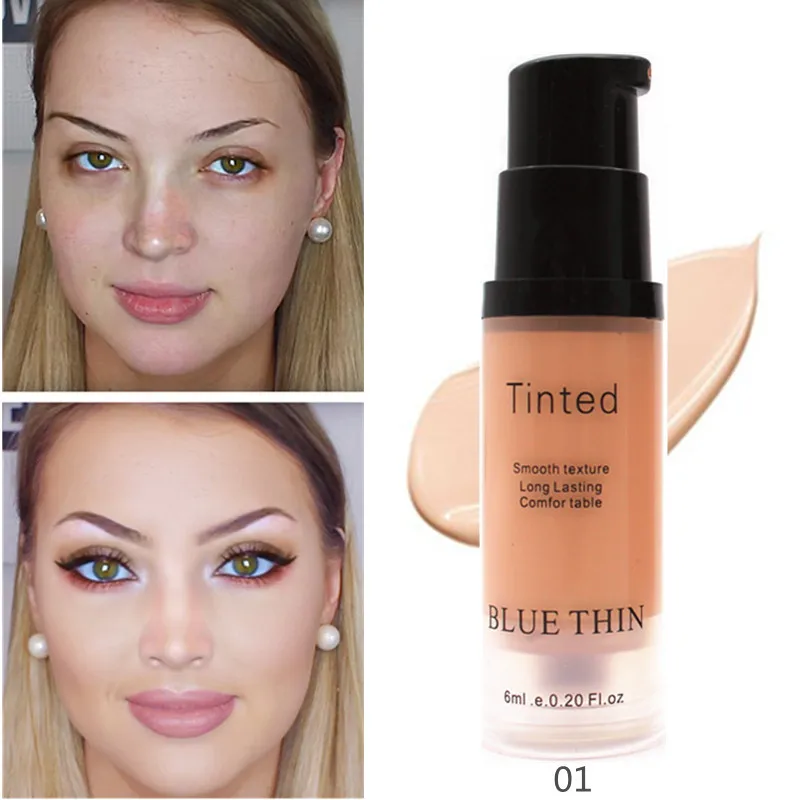 

Full Coverage Corrective Fluid Makeup 6ml Eye Concealer Eyebrows Waterproof Face Cream Compound as Base for Cosmetics JLRS 2019